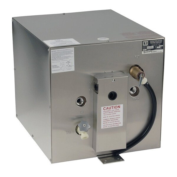 Whale Marine Whale Seaward 11 Gallon Hot Water Heater w/Rear Heat Exchanger - Stain S1250 - main